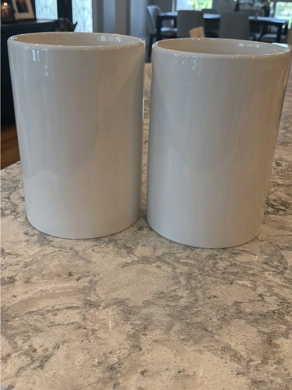 Ceramic Coffee & Flour Canister Set - White